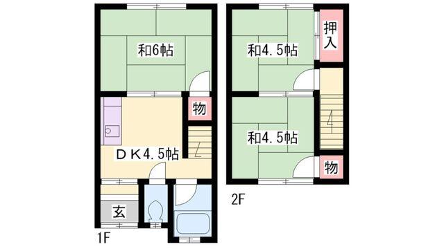 ファミーユヤノ1号棟 間取り図画像