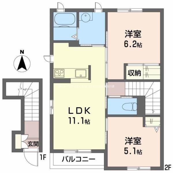 レジデンス永尾Ａ 間取り図画像