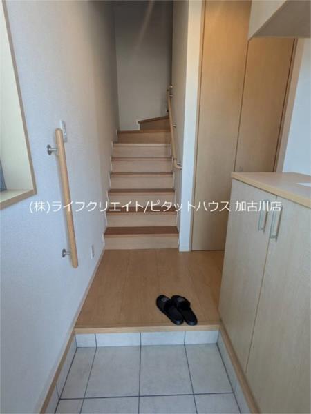 加古川市野口町水足アパート 玄関