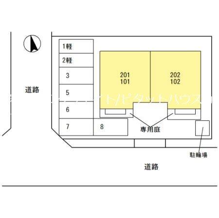 石がけ六番館 駐車場