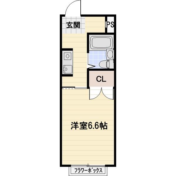 コーポはなみずき 間取り図画像