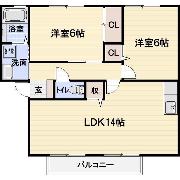 ウィンディア今堀（105） 間取り図画像