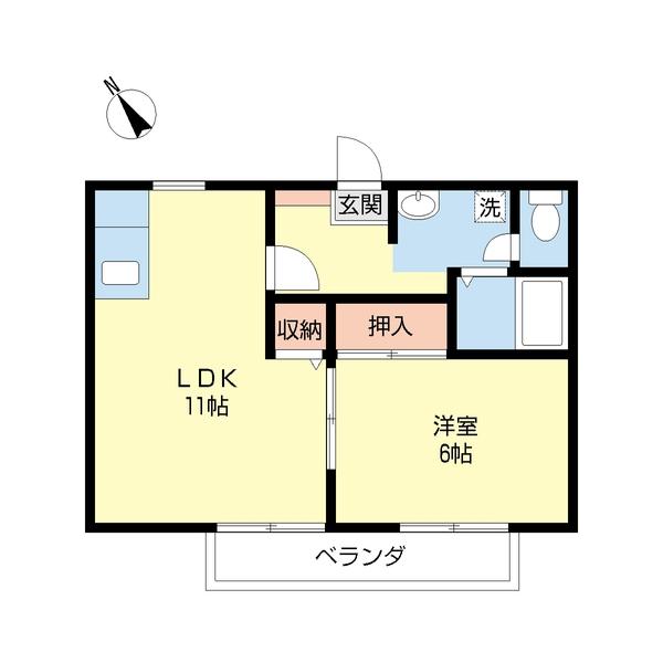 サンアムール（103） 間取り図画像