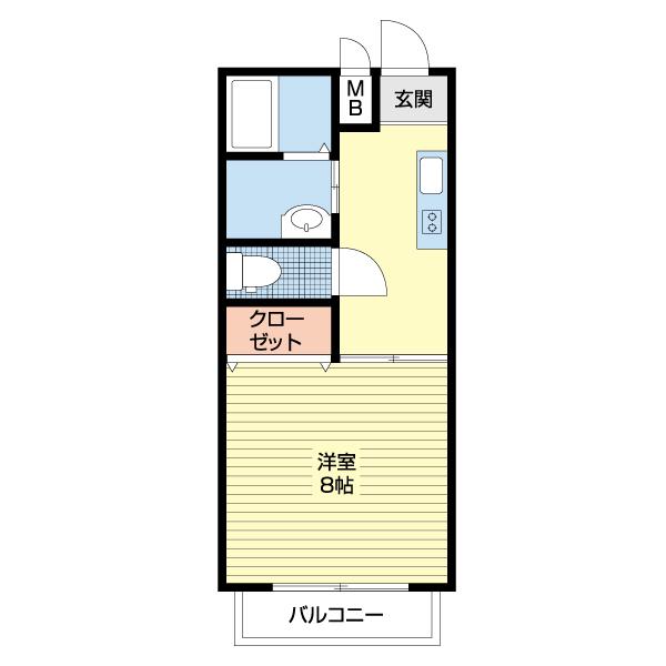 バンクーバー長田（207） 間取り図画像