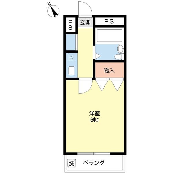 ホワイトハイツ（201） 間取り図画像