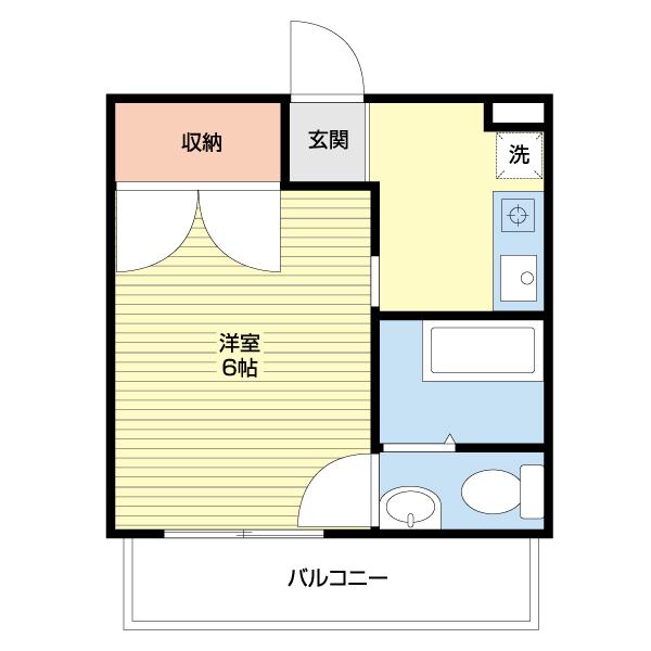 ティーエムコート（2-B） 間取り図画像