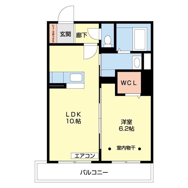 フリーガーデン（202） 間取り図画像
