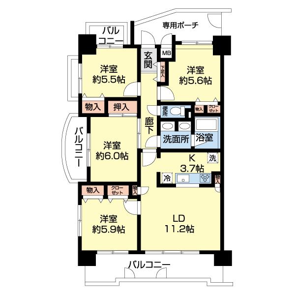 Ｍプラザ彦根駅前（509） 間取り図画像