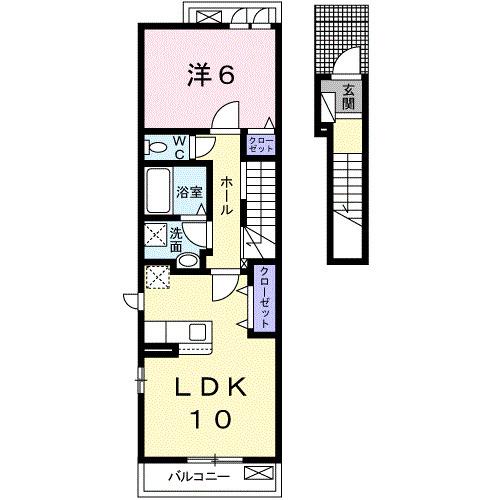 リス　ブロン（202） 間取り図画像
