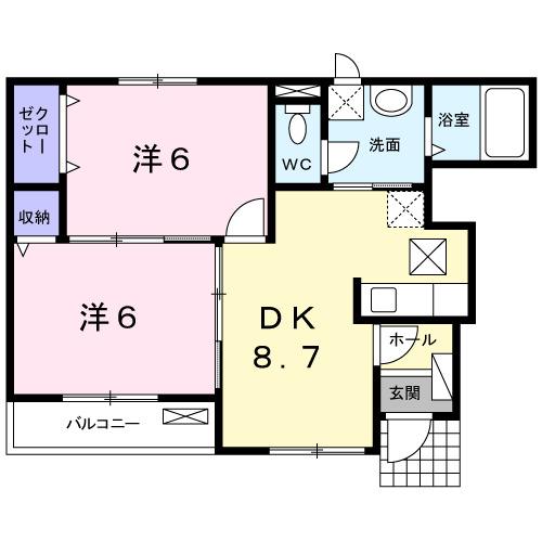 ラネージュⅢ番館（104） 間取り図画像