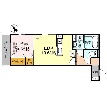 メゾン安清（203） 間取り図画像