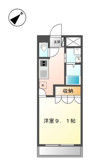 メゾン花水木 間取り図画像