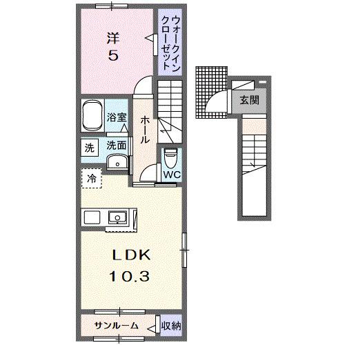 Ｓｕｎｎｙ（201） 間取り図画像