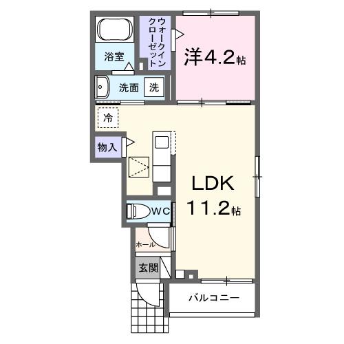 セレスティアⅠ（104） 間取り図画像