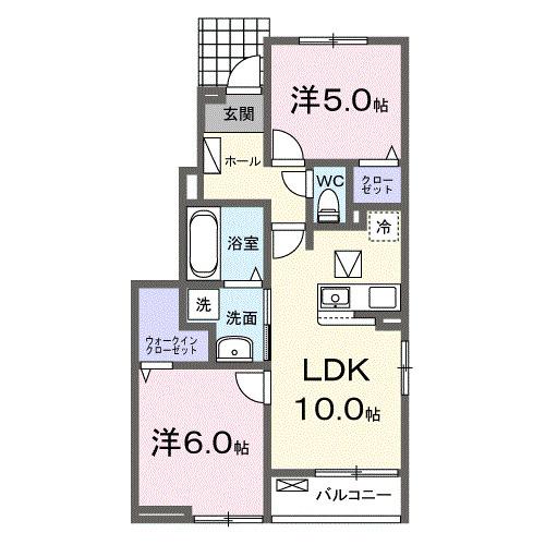 セレスティアⅡ（101） 間取り図画像