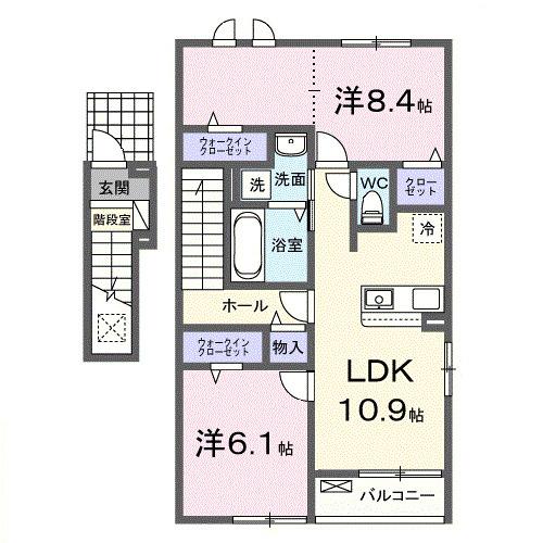 セレスティアⅡ（201） 間取り図画像