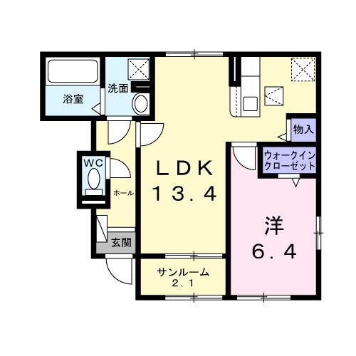 ヴァンヴェール彦根ＣＳ（102） 間取り図画像
