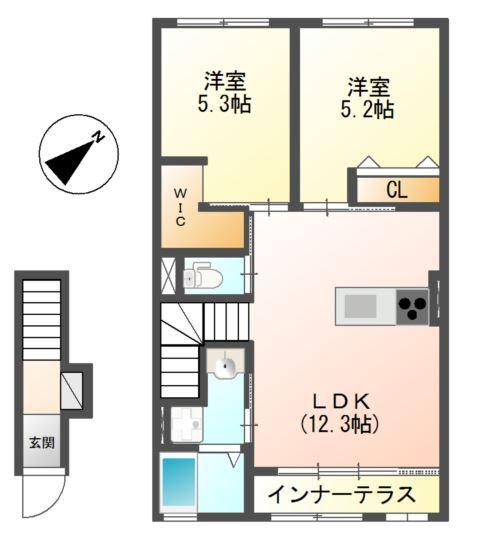 メゾン　ベイリーフ 間取り図画像