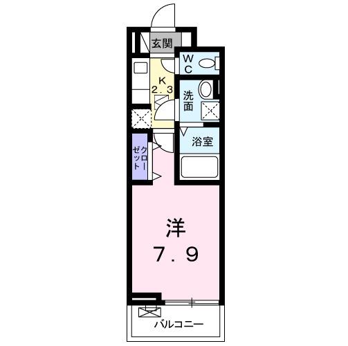 クレアーレ成田Ⅲ（106） 間取り図画像