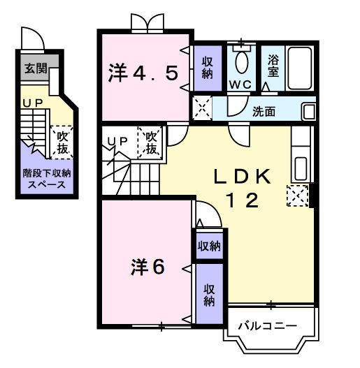クレストール・テラダイ（202） 間取り図画像