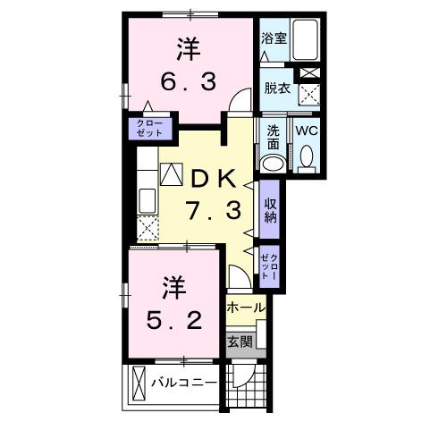 ドリーム　ブラッサム　Ⅰ（101） 間取り図画像