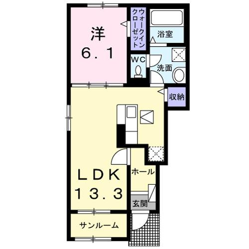 アヴェニールイグチⅧ（101） 間取り図画像