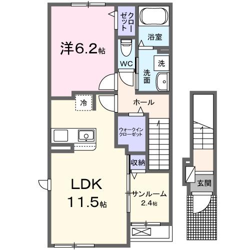 サクラレジェンドＥ（201） 間取り図画像