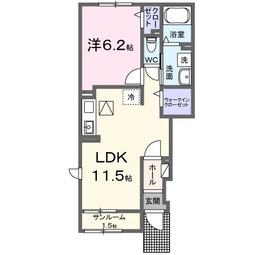 サクラレジェンドＤ（101） 間取り図画像