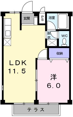 メゾンＡＯ２（104） 間取り図画像