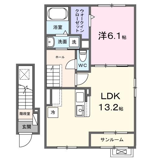 グラン・パティオⅠ（206） 間取り図画像