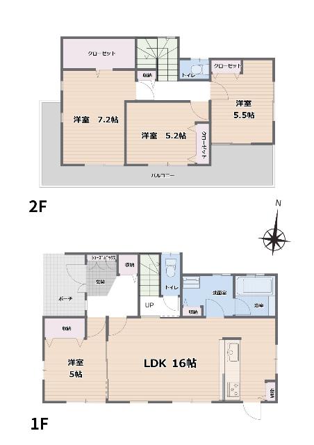 八街市文違中古戸建 間取り図画像