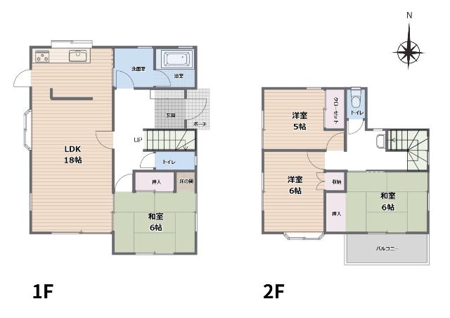 山武市木原中古戸建 間取り図画像