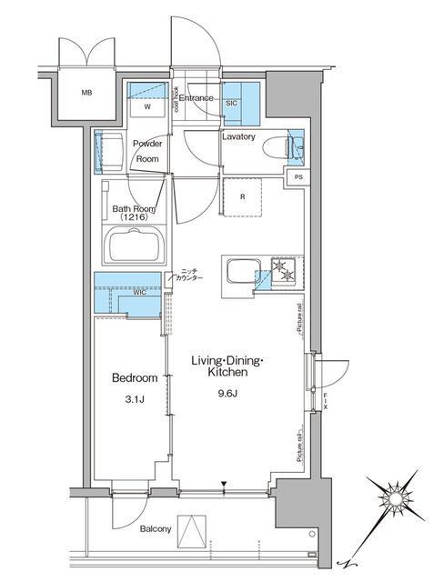 ルフォンプログレ西大井プレミア（406） 間取り図画像