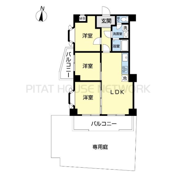 本間取について、売主費用負担による間取プラン（参考用）となっております。 ご希望の間取への対応も相談可能ですのでお申し付けください。