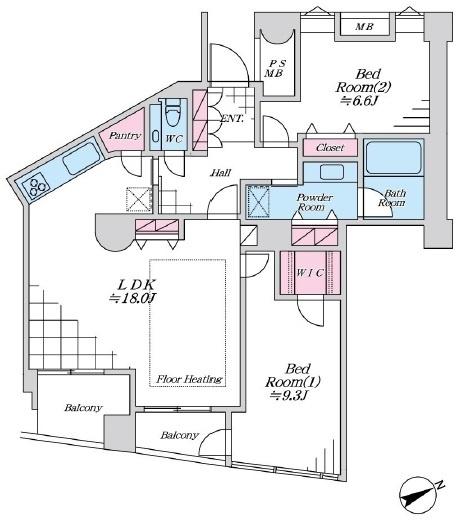 品川Vタワー 間取り図画像