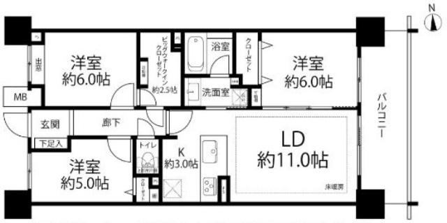 クレストタワー品川シーサイド 間取り図画像