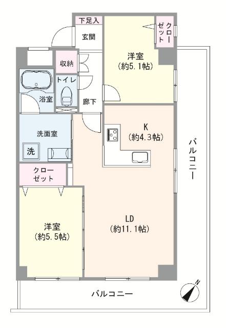 ニューライフ品川 間取り図画像