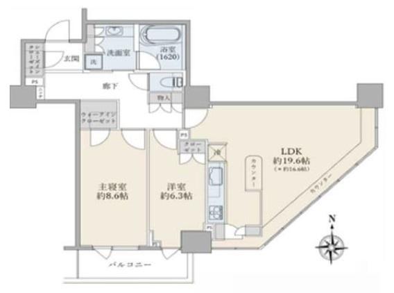 ラグナタワー 間取り図画像