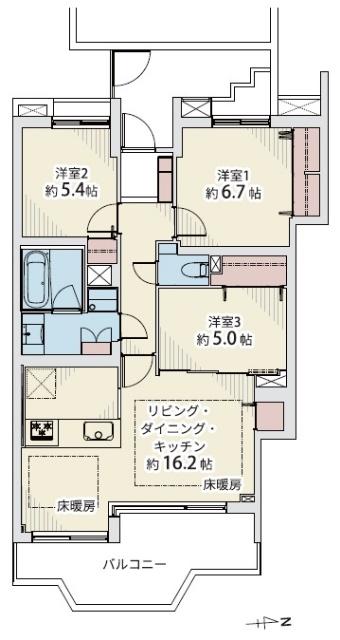 ドゥフォーレ高輪 間取り図画像