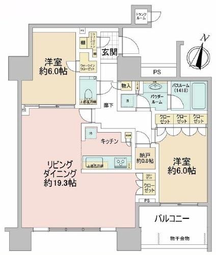 シティタワー大井町 間取り図画像