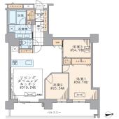 コスモポリス品川 間取り図画像