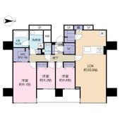 ワールドシティタワーズ　アクアタワー 間取り図画像