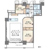 ベイクレストタワー 間取り図画像
