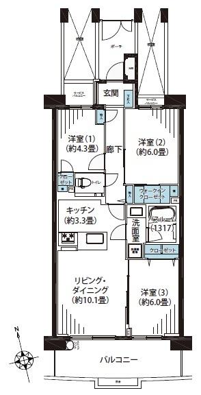 ガーデンホーム品川シーサイド 間取り図画像