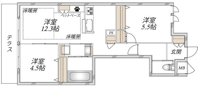 Ｌａ　Ｓｅｉｎｅ（ラ　セーヌ）（103） 間取り図画像