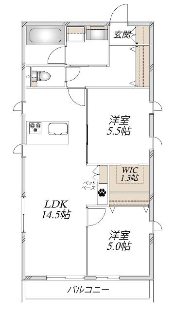 Ｃｌａｉｒ（クレール） 間取り図画像