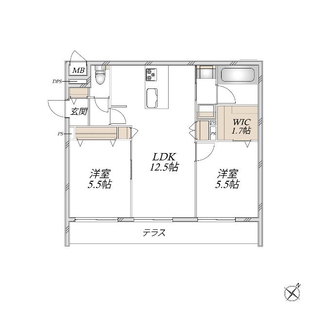 グリシーヌ 間取り図画像