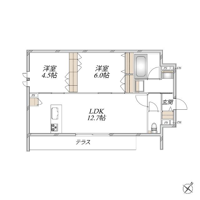 グリシーヌ 間取り図画像