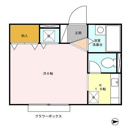 フローレンス平和台（107） 間取り図画像