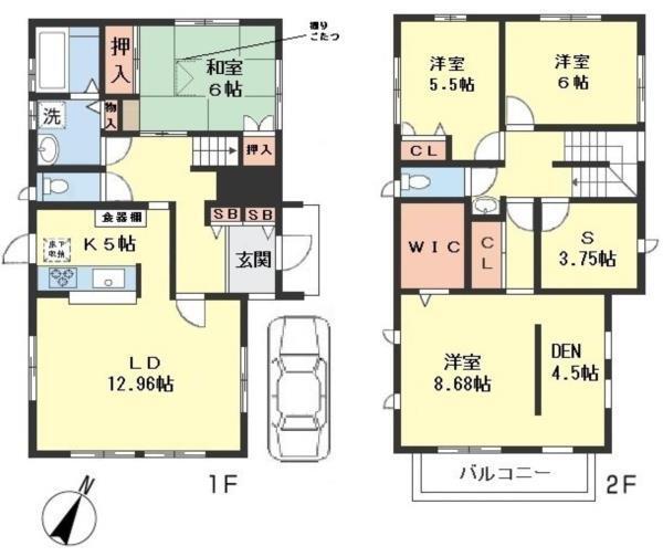桜台5-41戸建（1号室） 間取り図画像